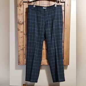 Nike Golf Tour Performance Grey Plaid Dri-Fit Pants Measure W33 L27.5